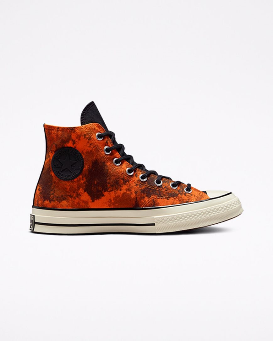 Men\'s Converse Chuck 70 GORE-TEX® High Top Shoes Orange / Black | AU 5C98ED